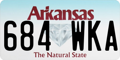 AR license plate 684WKA