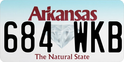 AR license plate 684WKB