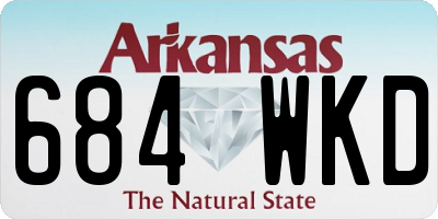 AR license plate 684WKD