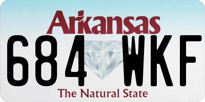 AR license plate 684WKF