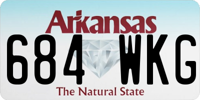 AR license plate 684WKG