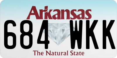 AR license plate 684WKK