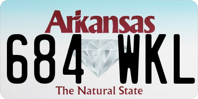 AR license plate 684WKL