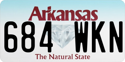 AR license plate 684WKN
