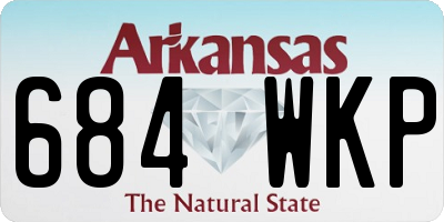 AR license plate 684WKP