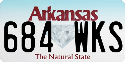 AR license plate 684WKS