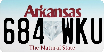 AR license plate 684WKU