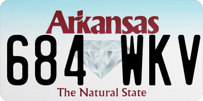 AR license plate 684WKV