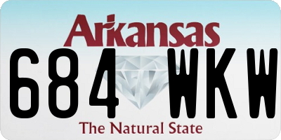 AR license plate 684WKW