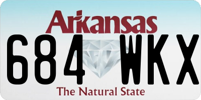 AR license plate 684WKX