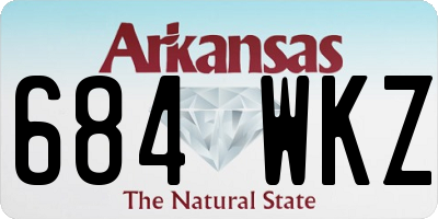 AR license plate 684WKZ