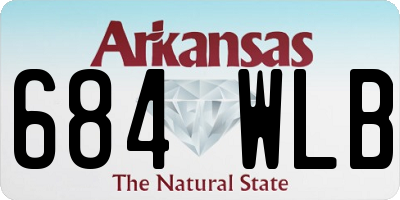 AR license plate 684WLB
