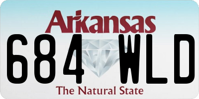 AR license plate 684WLD