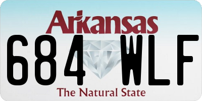 AR license plate 684WLF