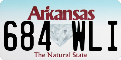 AR license plate 684WLI