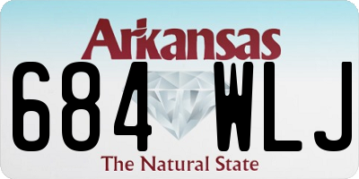 AR license plate 684WLJ