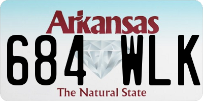 AR license plate 684WLK
