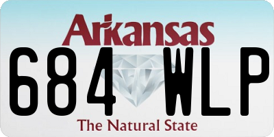 AR license plate 684WLP