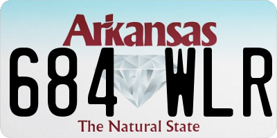 AR license plate 684WLR