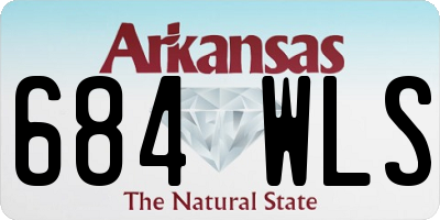 AR license plate 684WLS