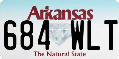 AR license plate 684WLT