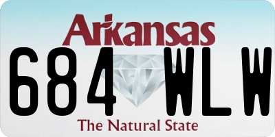 AR license plate 684WLW