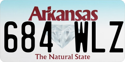 AR license plate 684WLZ