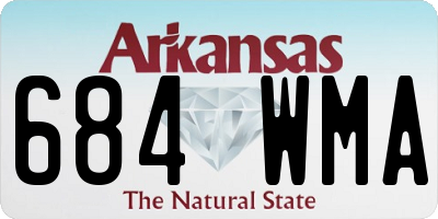 AR license plate 684WMA
