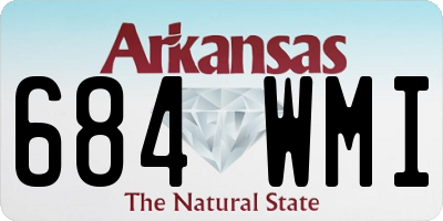 AR license plate 684WMI