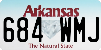 AR license plate 684WMJ