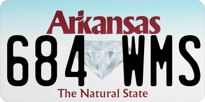 AR license plate 684WMS