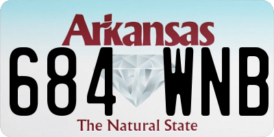 AR license plate 684WNB