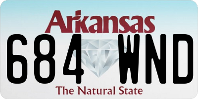 AR license plate 684WND