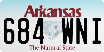 AR license plate 684WNI