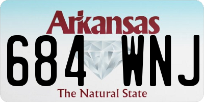 AR license plate 684WNJ