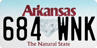 AR license plate 684WNK