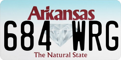 AR license plate 684WRG