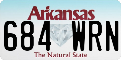AR license plate 684WRN