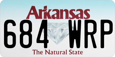 AR license plate 684WRP