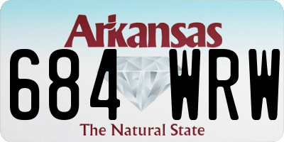 AR license plate 684WRW