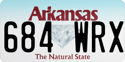 AR license plate 684WRX