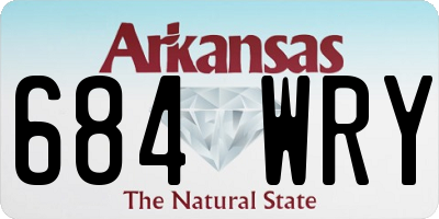 AR license plate 684WRY
