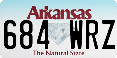 AR license plate 684WRZ