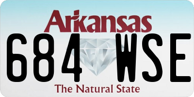 AR license plate 684WSE