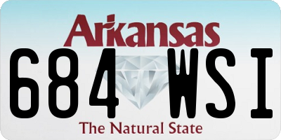 AR license plate 684WSI
