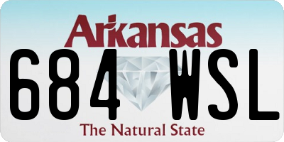 AR license plate 684WSL