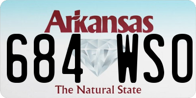 AR license plate 684WSO