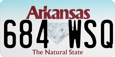 AR license plate 684WSQ