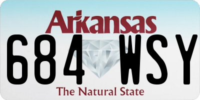 AR license plate 684WSY