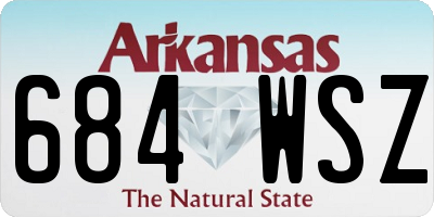 AR license plate 684WSZ